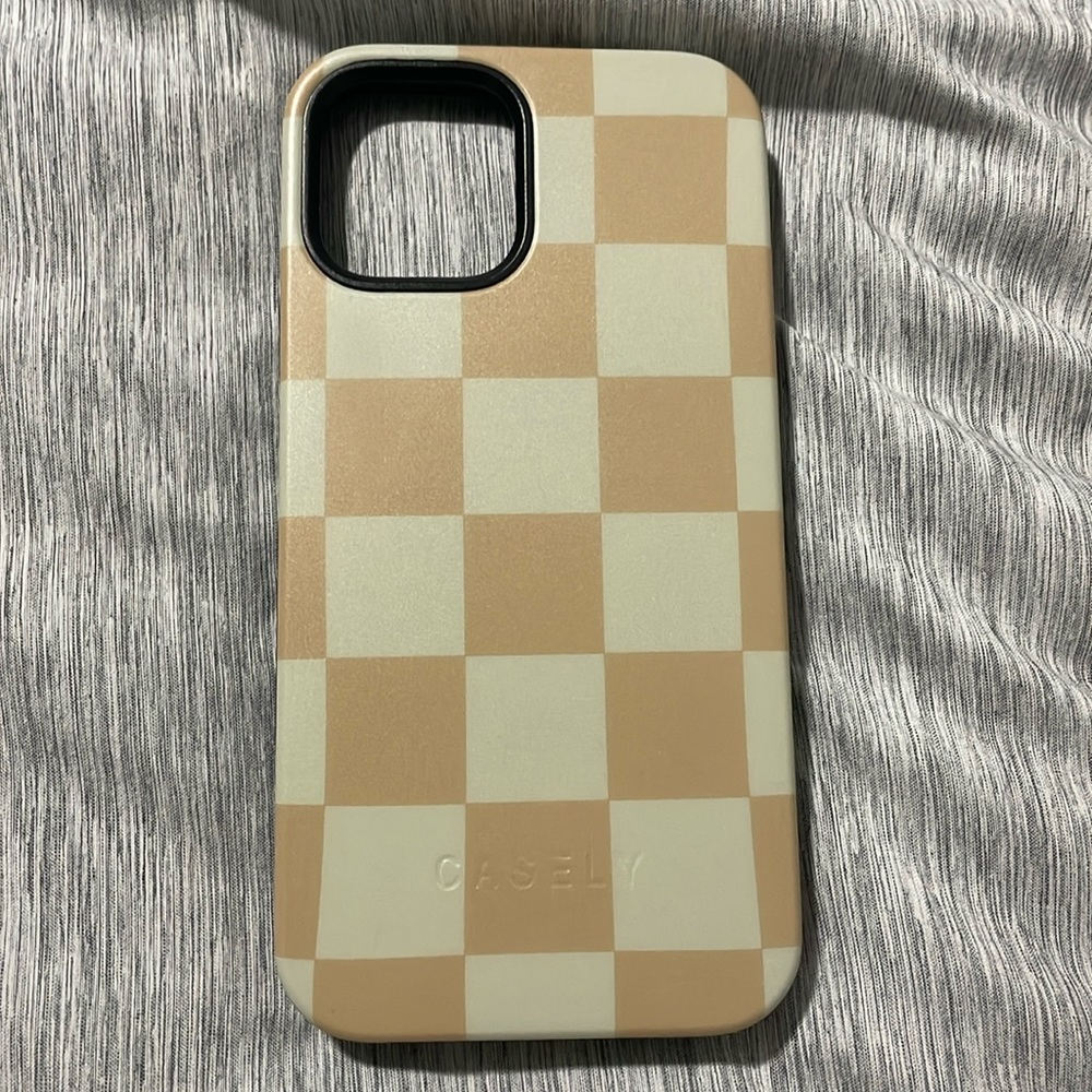 iPhone 12 Pro Checkered Case by Casely MagSafe